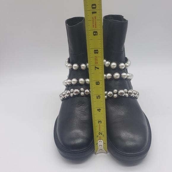 691- Zara Women's Leather Ankle Boots Size 37 EU 6.5 US NWT - Picture 8 of 16